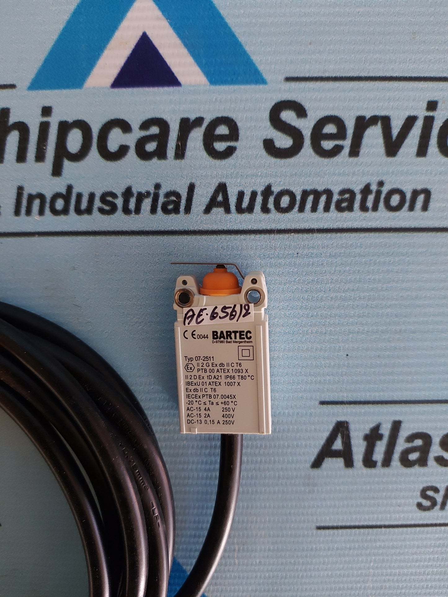 BARTEC 07-2511 PLUNGER LIMIT SWITCH
