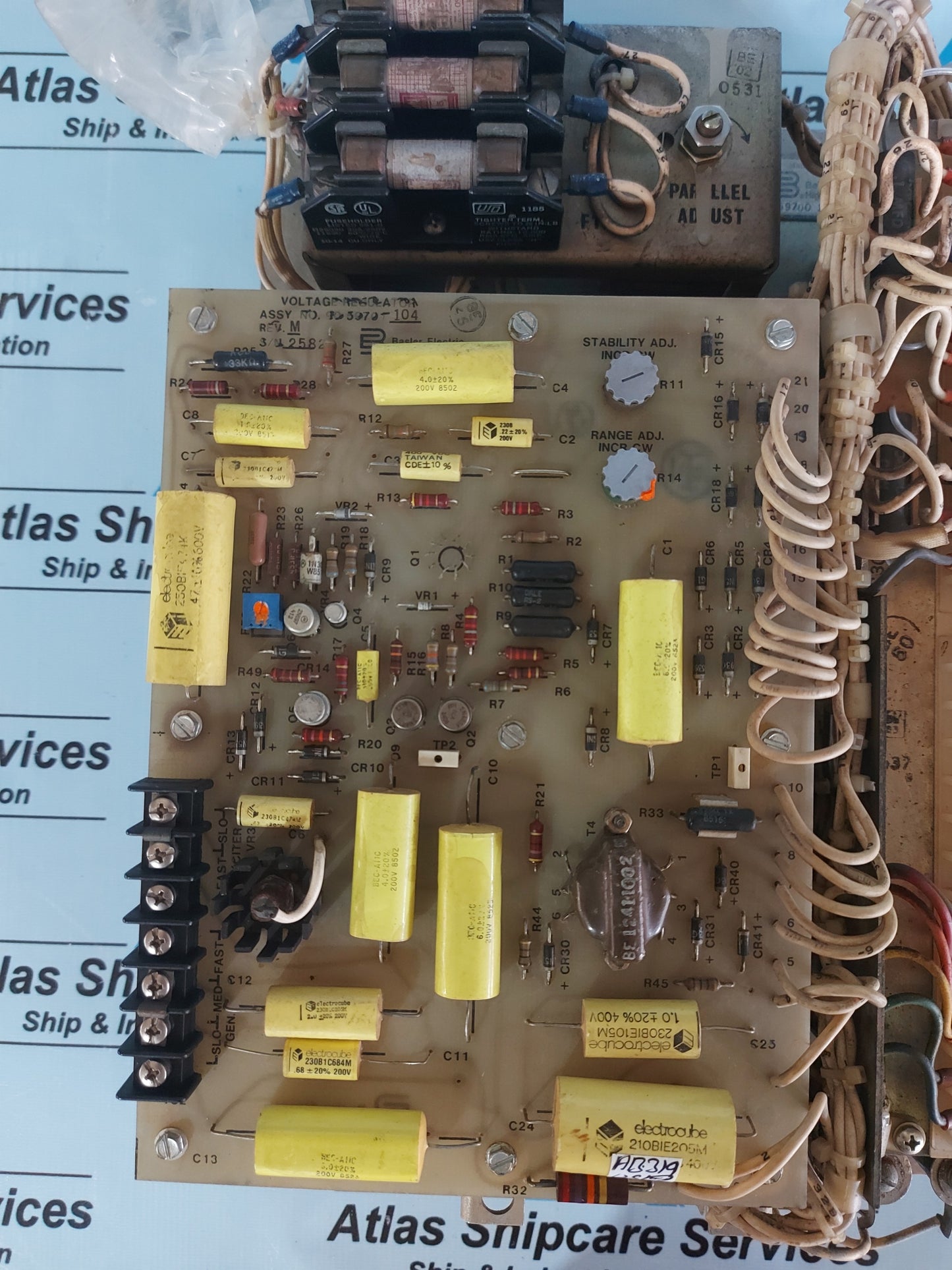 BASLER ELECTRIC 905970-104 REV.M VOLTAGE REGULATOR