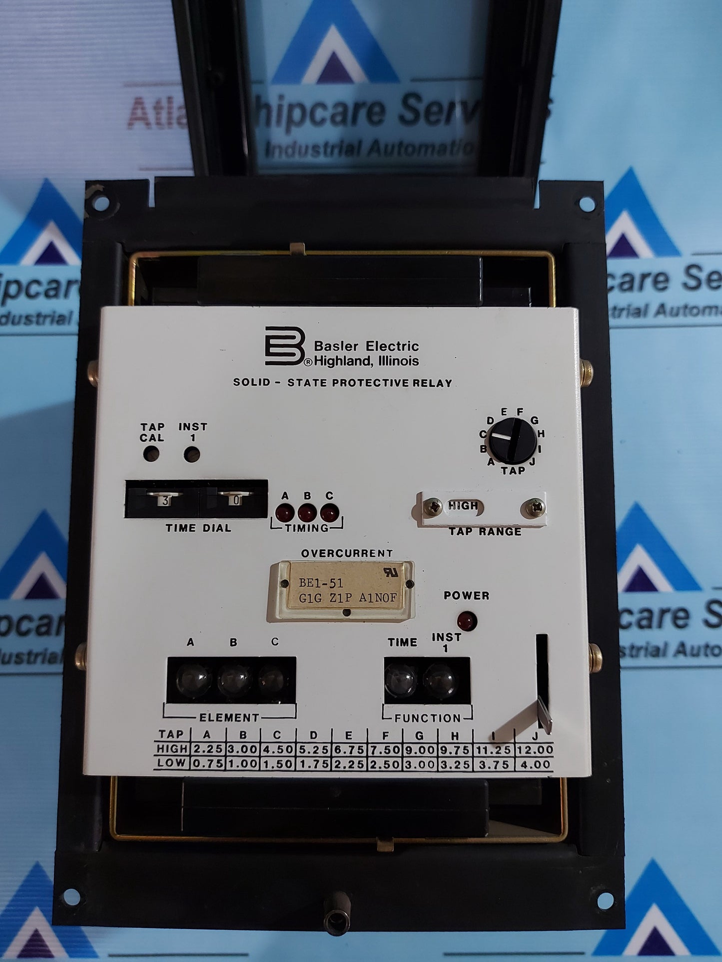BASLER ELECTRIC BE1-51 OVERCURRENT SOLID-STATE PROTECTIVE RELAY