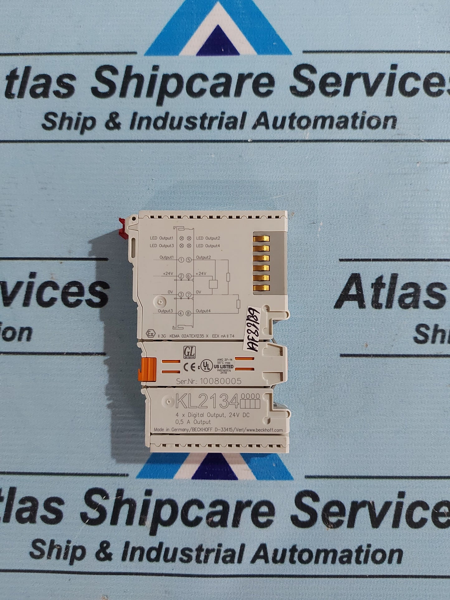 BECKHOFF KL2134 BUS TERMINAL 4-CHANNEL DIGITAL OUTPUT 24V DC