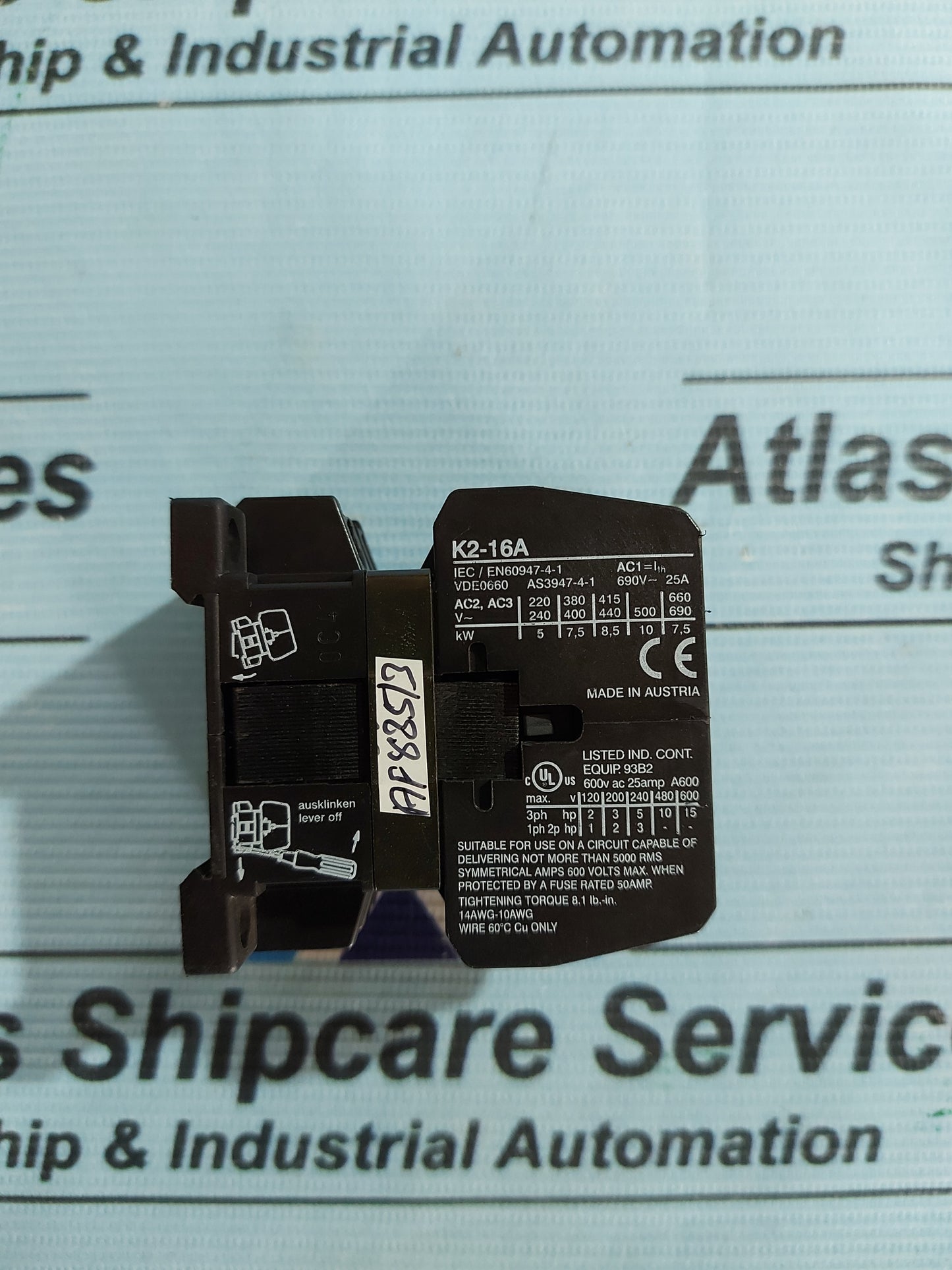 BENEDIKT & JAGER K2-16A10 CONTACTOR