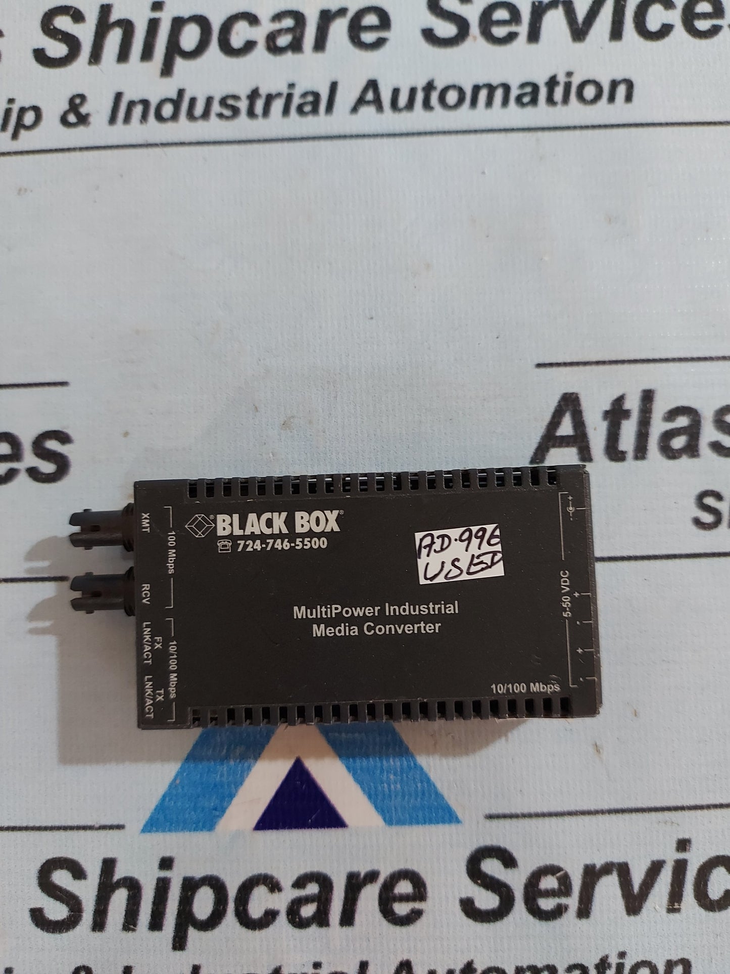 BLACK BOX LIC022A-R2 MULTIPOWER INDUSTRIAL MEDIA CONVERTER