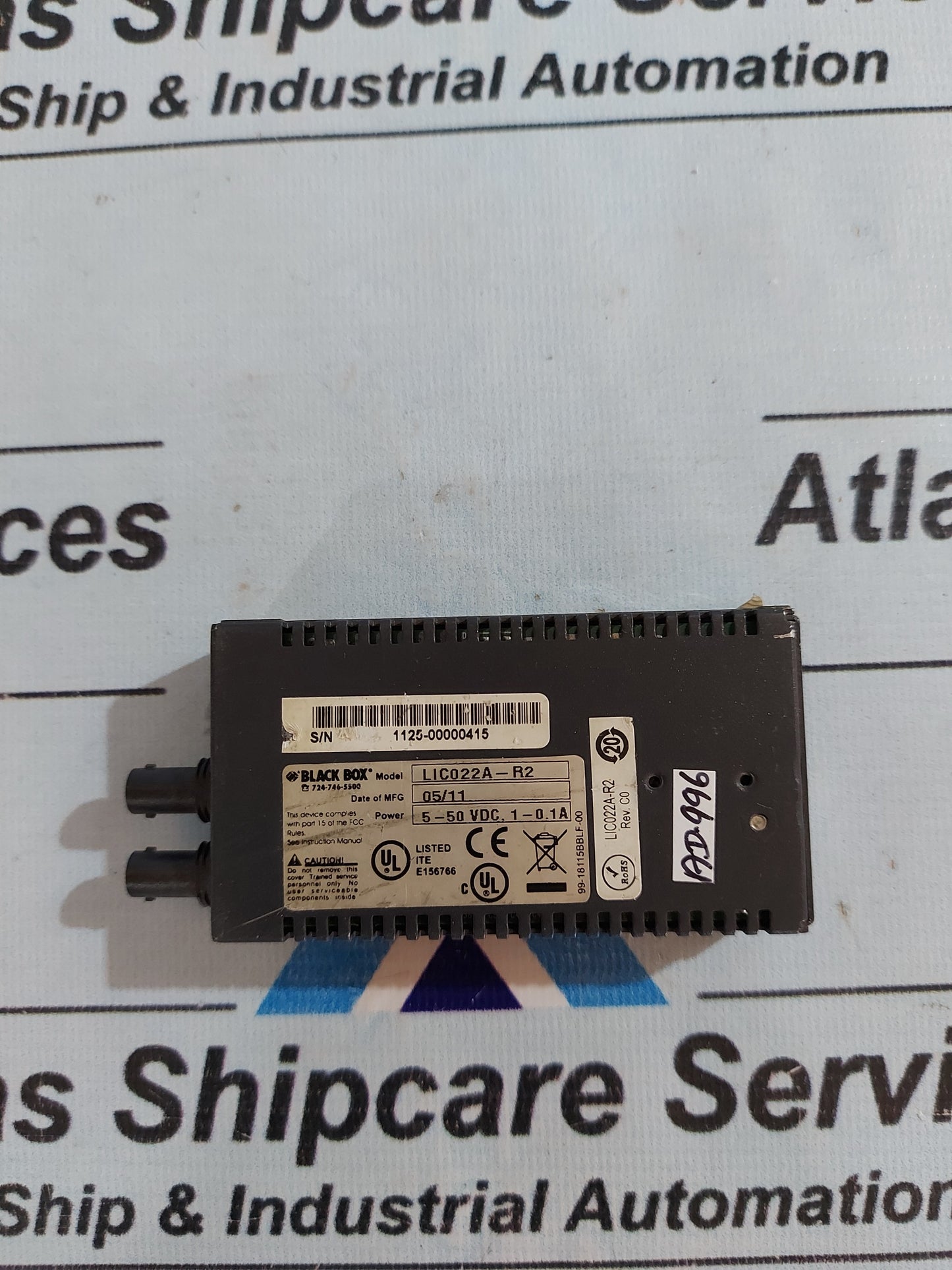 BLACK BOX LIC022A-R2 MULTIPOWER INDUSTRIAL MEDIA CONVERTER