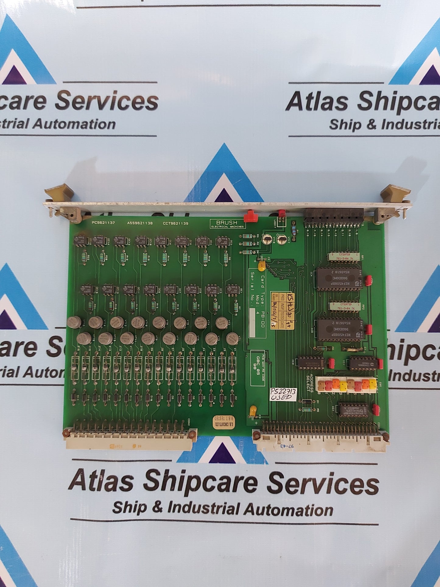 BRUSH ELECTRICAL PC9621137 ASS9621138 CCT9621139 CARD TYPE : PB-DO