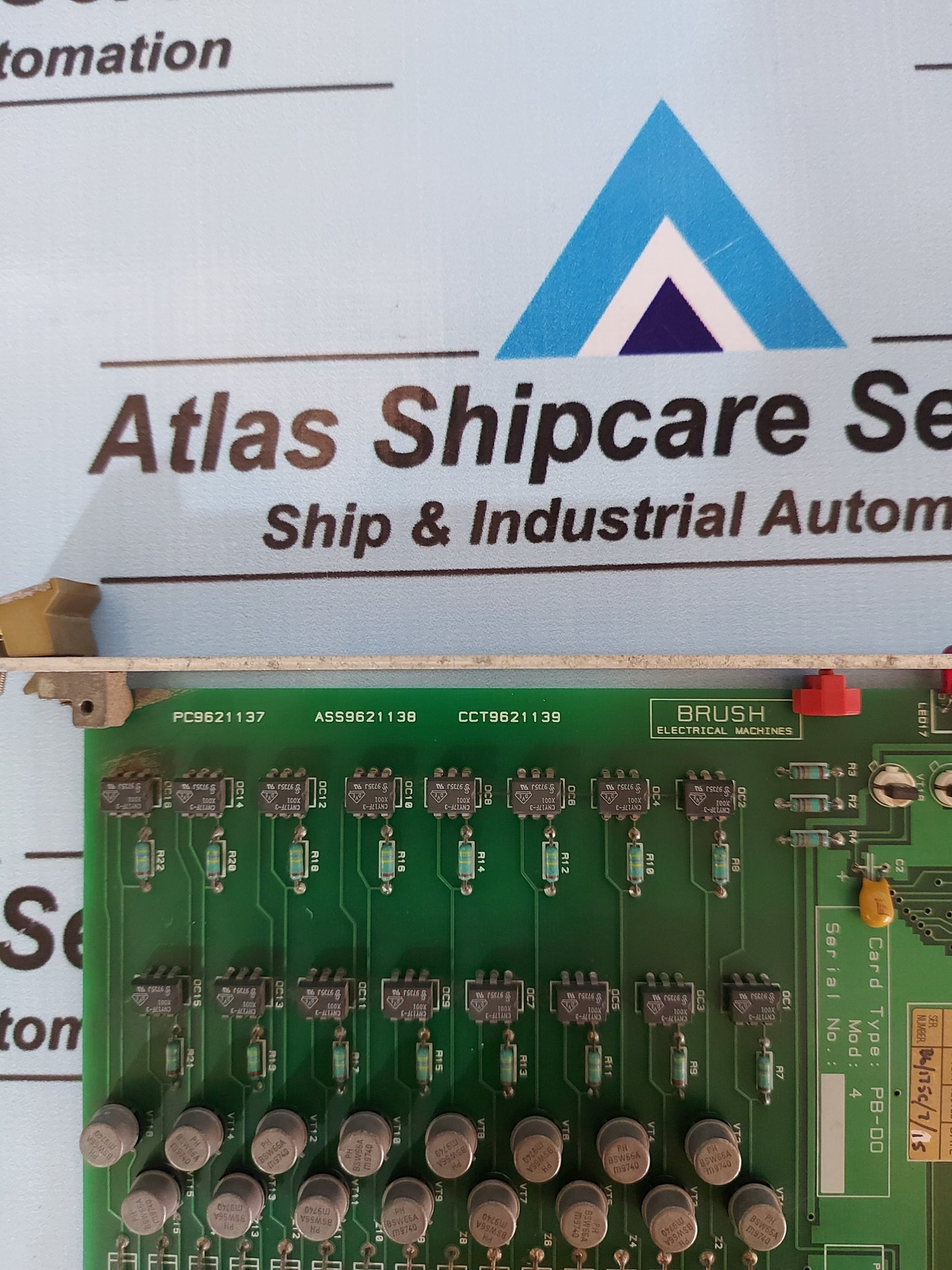 BRUSH ELECTRICAL PC9621137 ASS9621138 CCT9621139 CARD TYPE : PB-DO