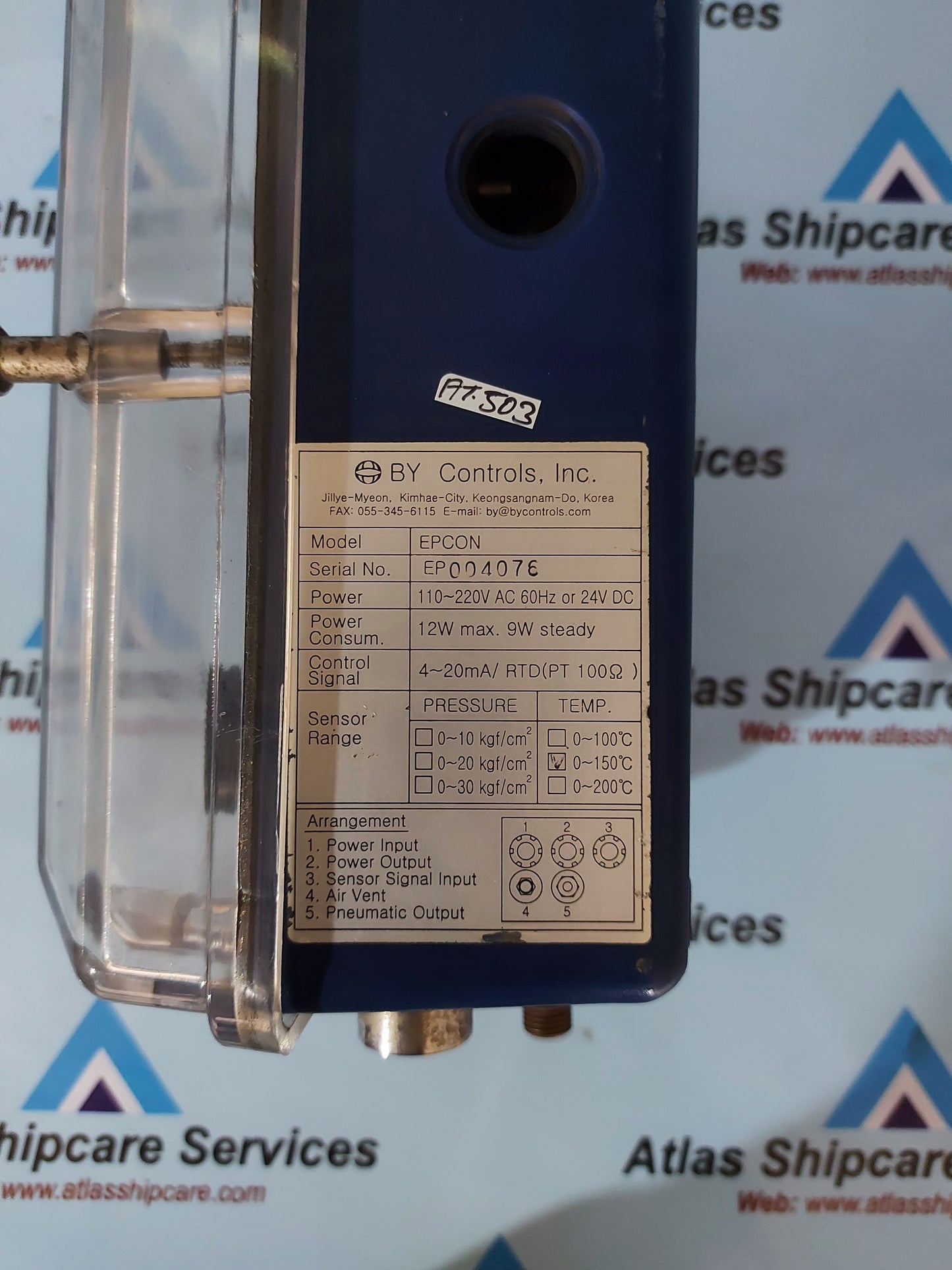 BY CONTROLS EPCON ELECTRO-PNEUMATIC CONTROLLER