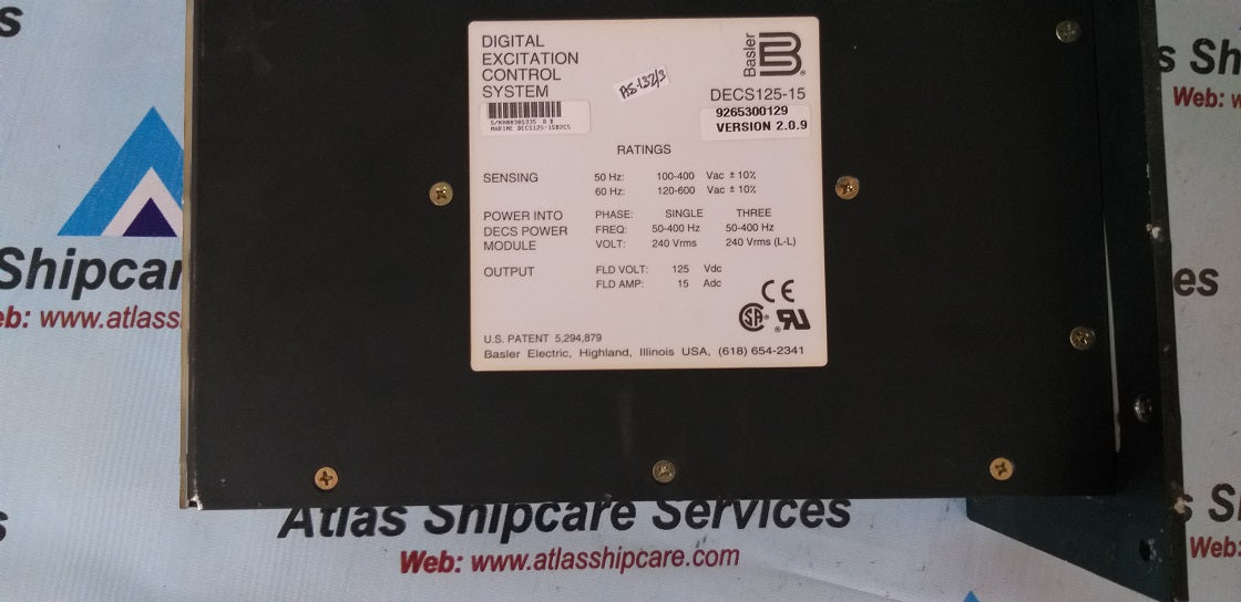 Basler DECS125-15 Digital Excitation Control System
