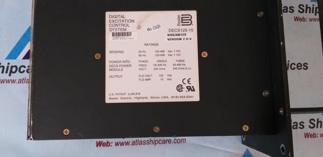Basler DECS125-15 Digital Excitation Control System