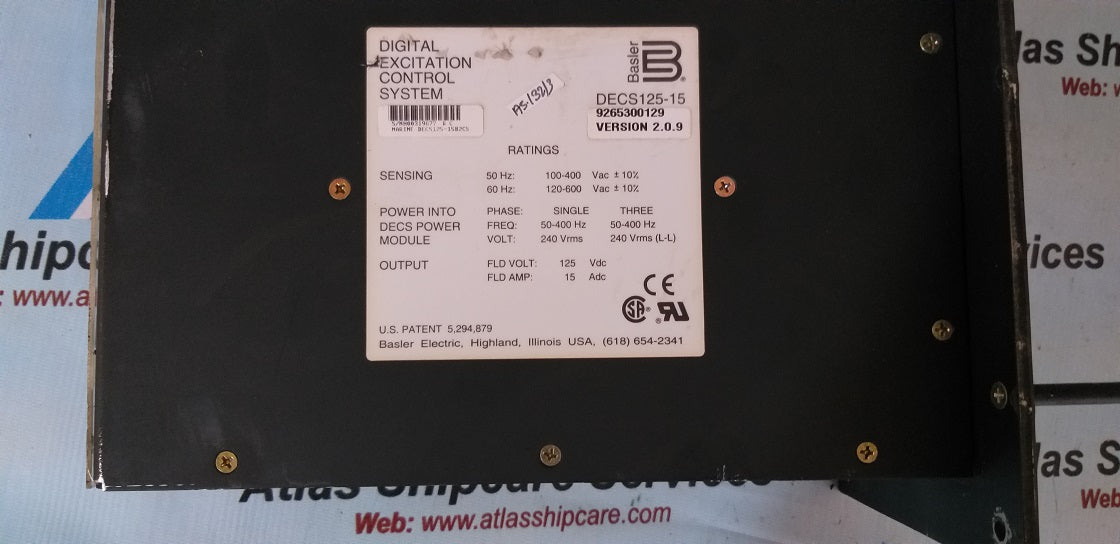 Basler DECS125-15 Digital Excitation Control System