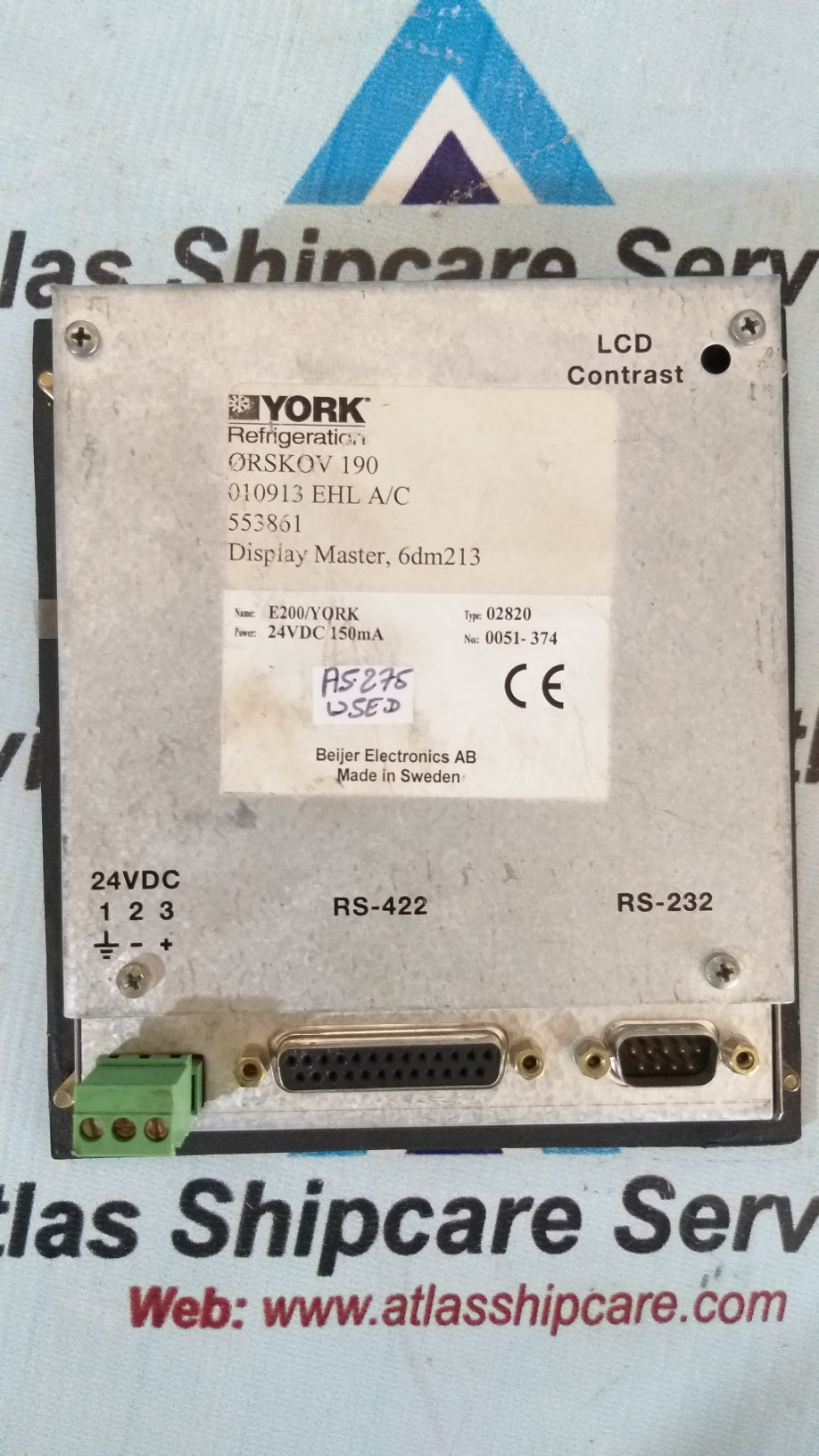 Beijer E200/YORK 02820 Operator Interface HMI