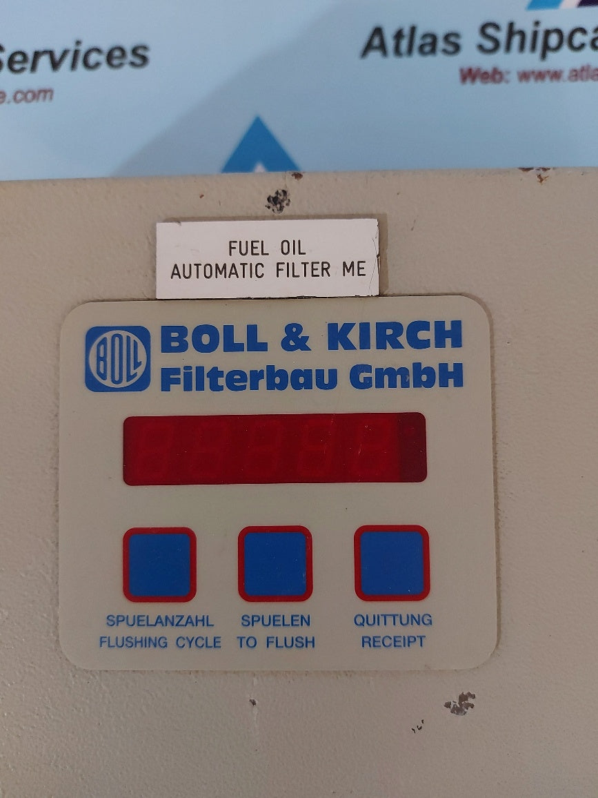 Boll & Kirch Fuel Oil Automatic Filter Controller