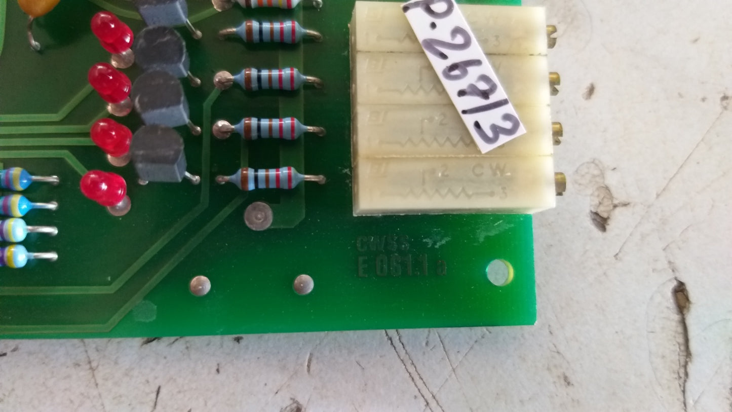 C.Wilh Stein Sohn E 061.1 a Pcb Card