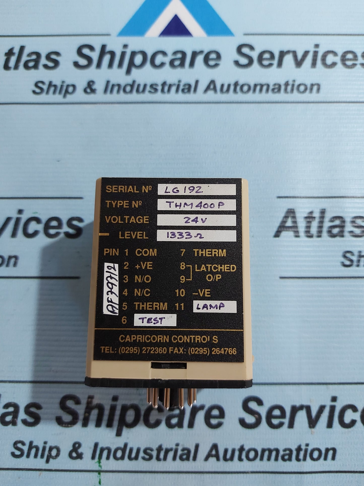 CAPRICORN CONTROLS THM400P THERMISTOR 24V RELAY