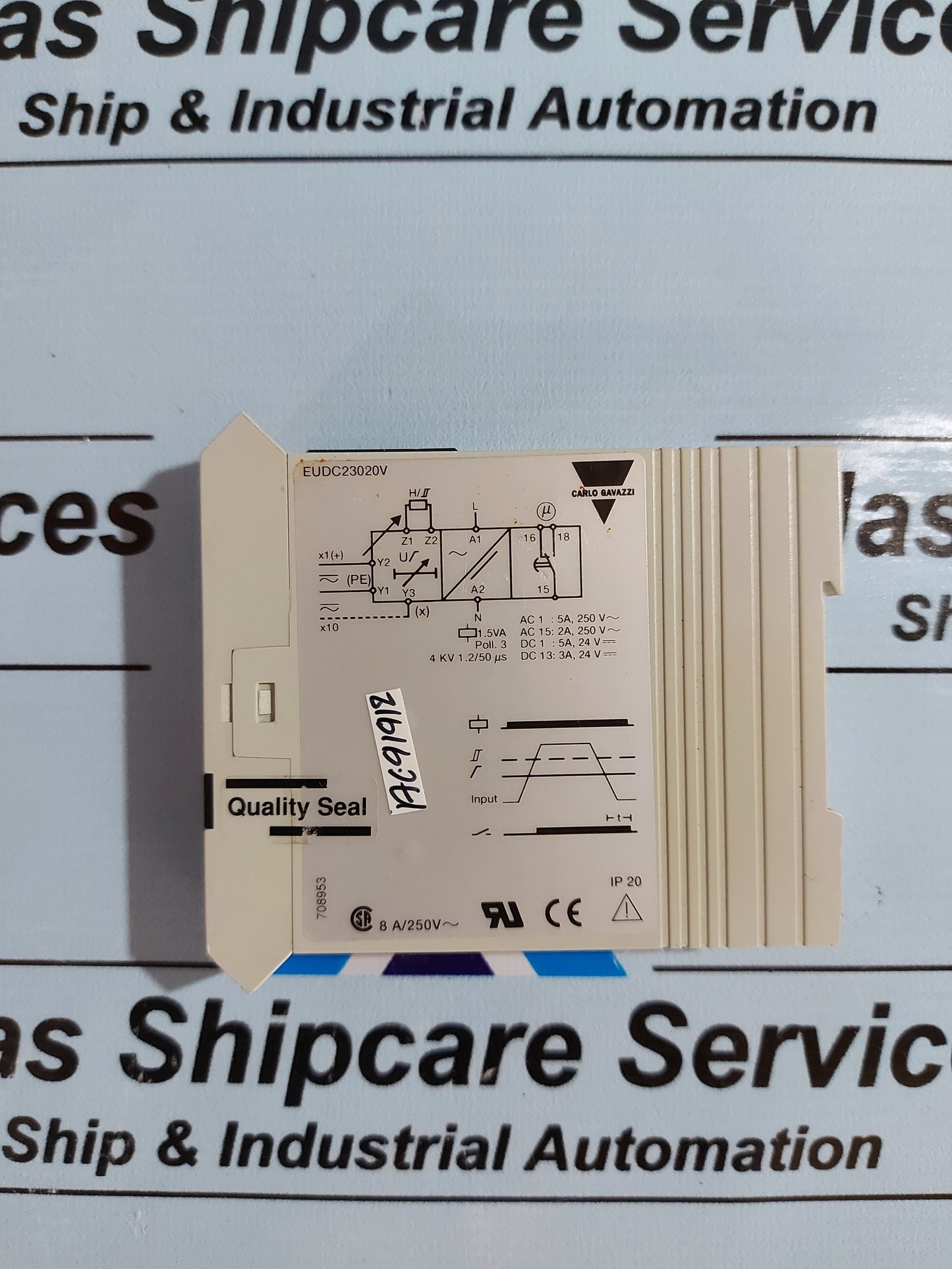 CARLO GAVAZZI EUDC23020V MONITORING RELAY VOLTAGE 1-PHASE DIN-RAIL