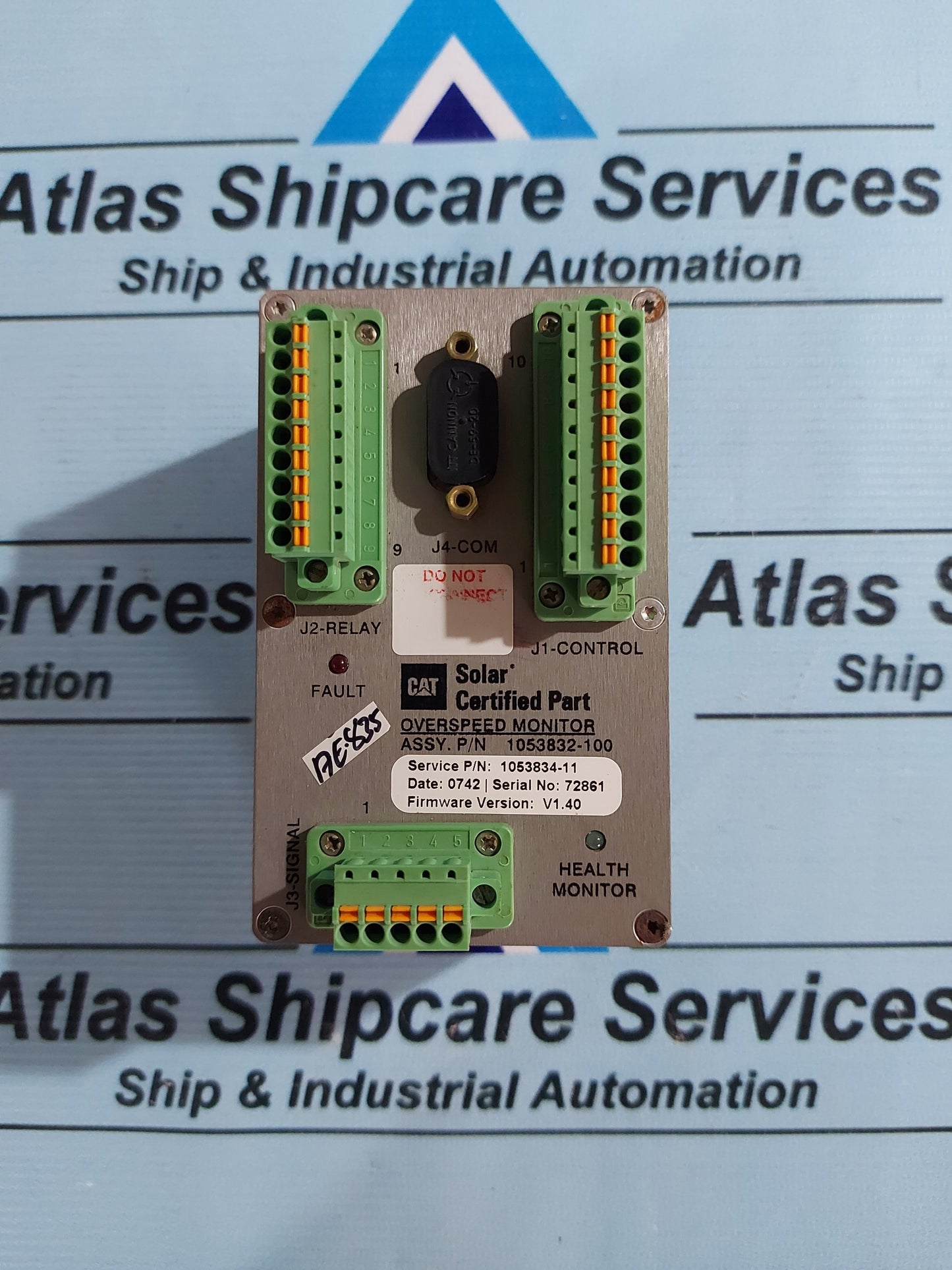 CAT SOLAR CERTIFIED PART 1053832-100 OVERSPEED MONITOR