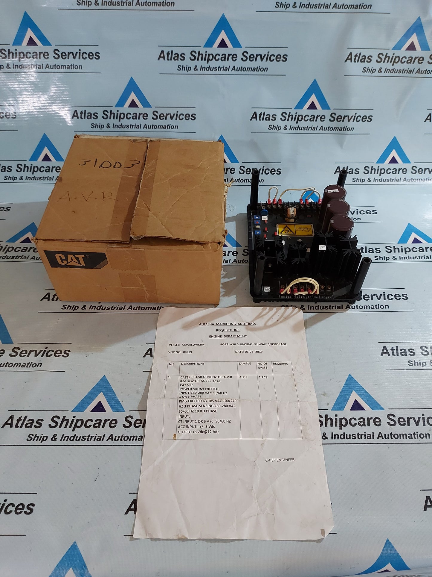 CATERPILLAR VR6 365-2076 AUTOMATIC VOLTAGE REGULATOR