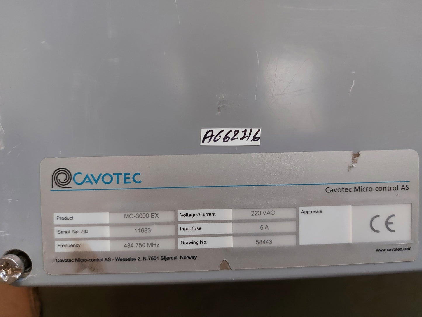 CAVOTEC MC-3000+EX REMOTE CONTROL
