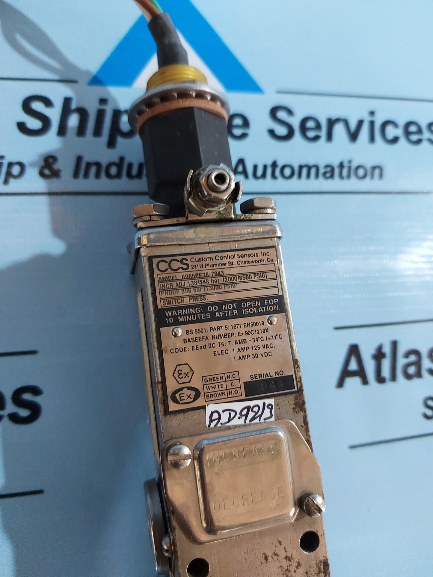 CCS 6905PE38-7043 PRESSURE SWITCH