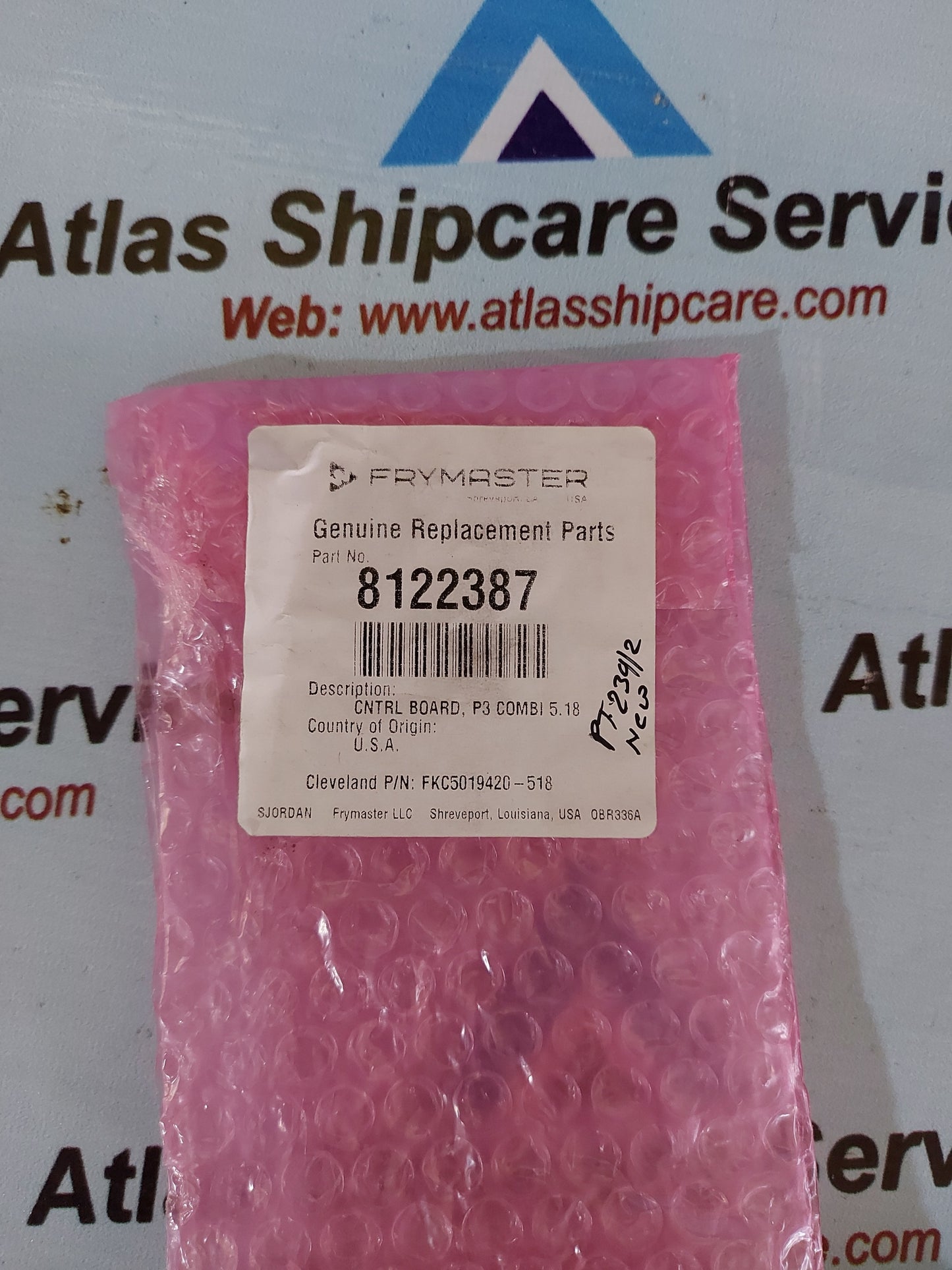 CLEVELAND FKC5019420-518 CONTROL BOARD P3 COMBI 5.18