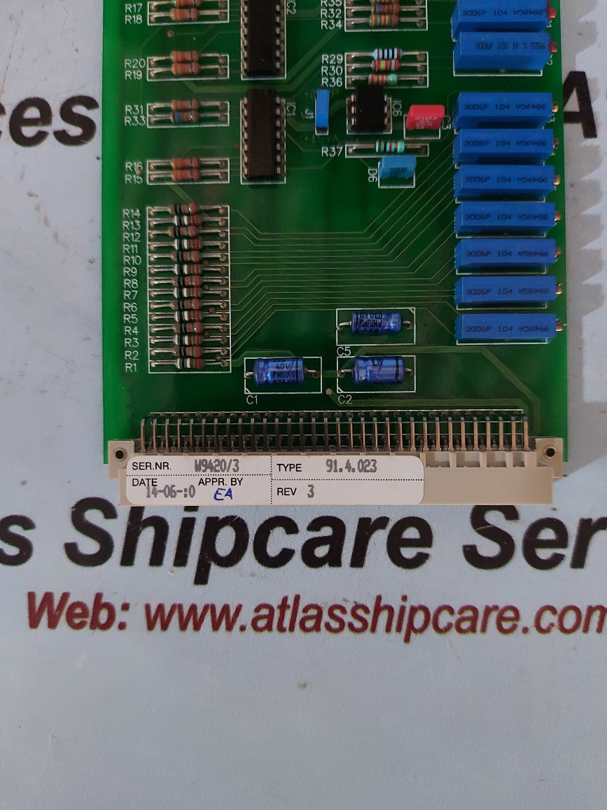 Carlo Gavazzi Lips B.V. Mod. 4023 Rev.3 Pcb Circuit Board