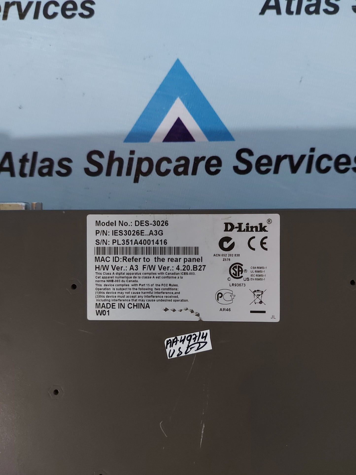 D-LINK DES-3026 24-PORT 10/100 FAST ETHERNET SWITCH