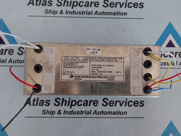 DAEYANG ELECTRIC DY-240I ELECTRONIC CHARGER-INVERTER FOR COLD START FL.LAMPS