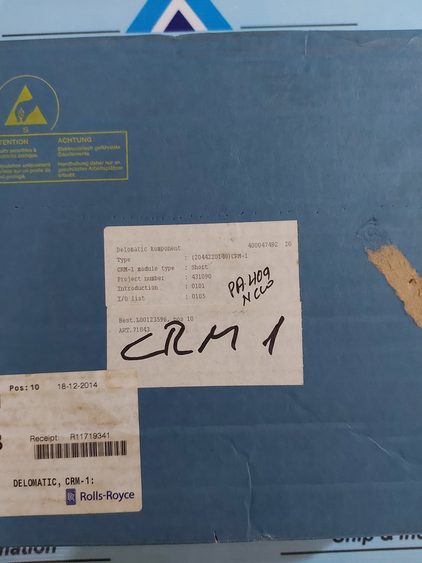 DEIF DELOMATIC-3 CRM-1 1044220140E PCB CARD