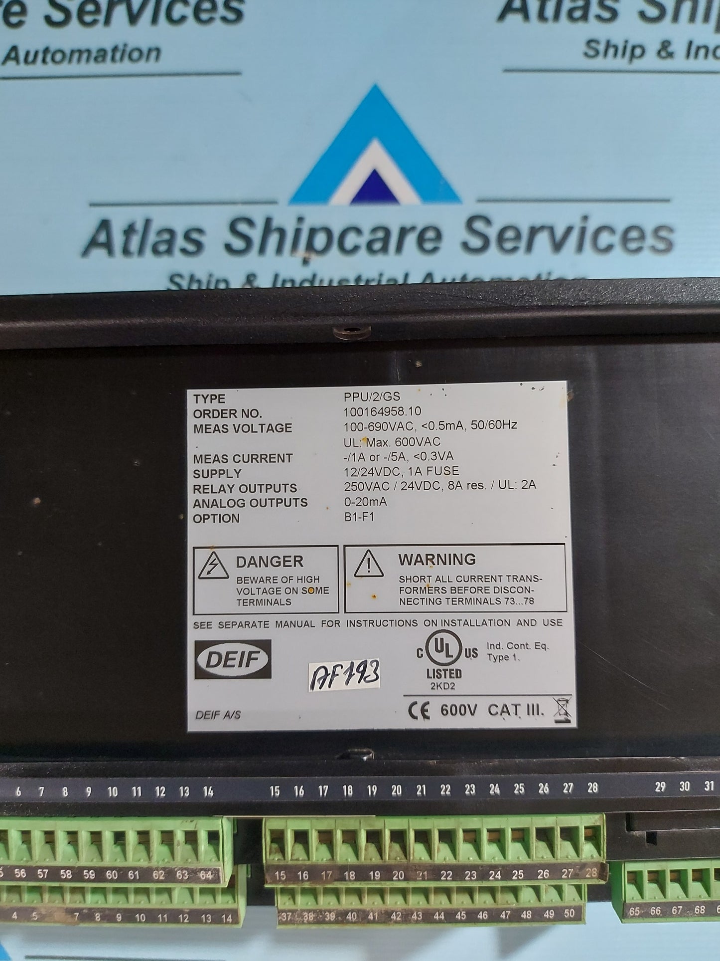 DEIF MULTI-LINE PPU/2/GS PROTECTION AND PARALLELING UNIT