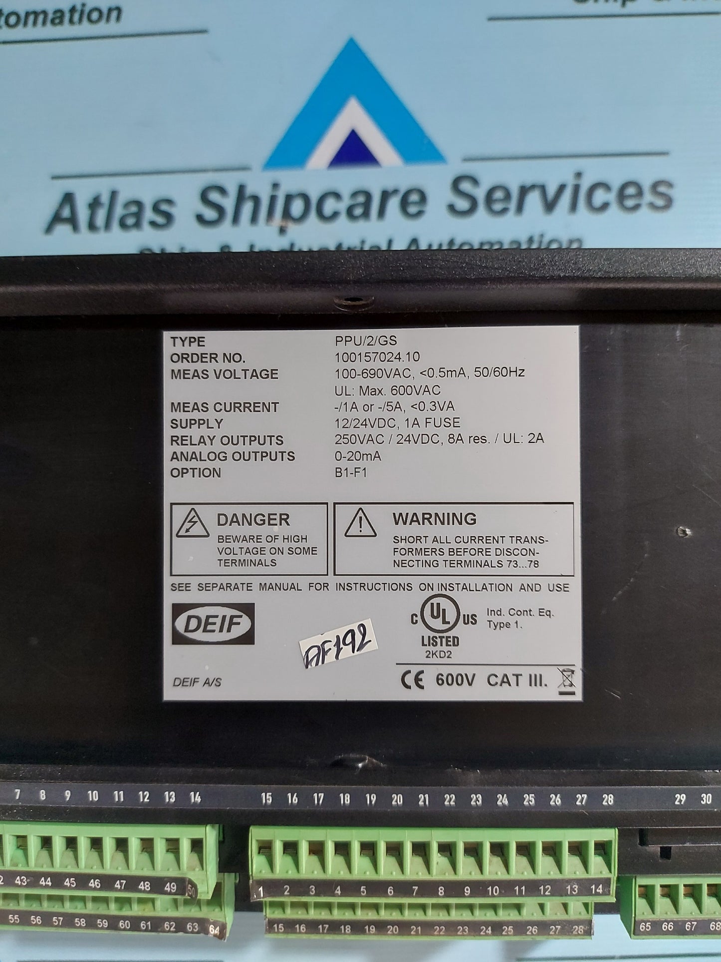 DEIF MULTI-LINE PPU/2/GS PROTECTION AND PARALLELING UNIT