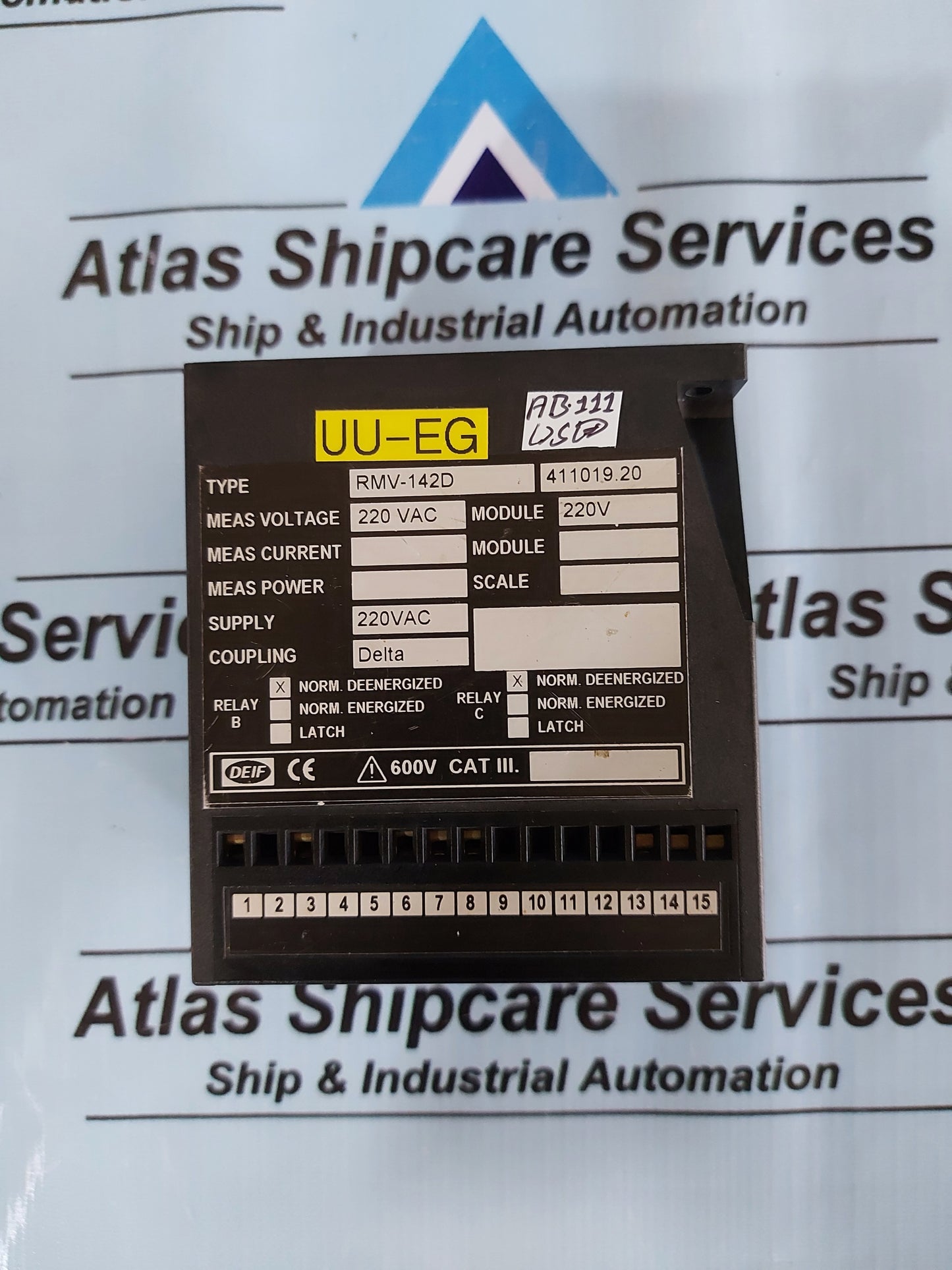 DEIF RMV-142D VOLTAGE RELAY 411019.20
