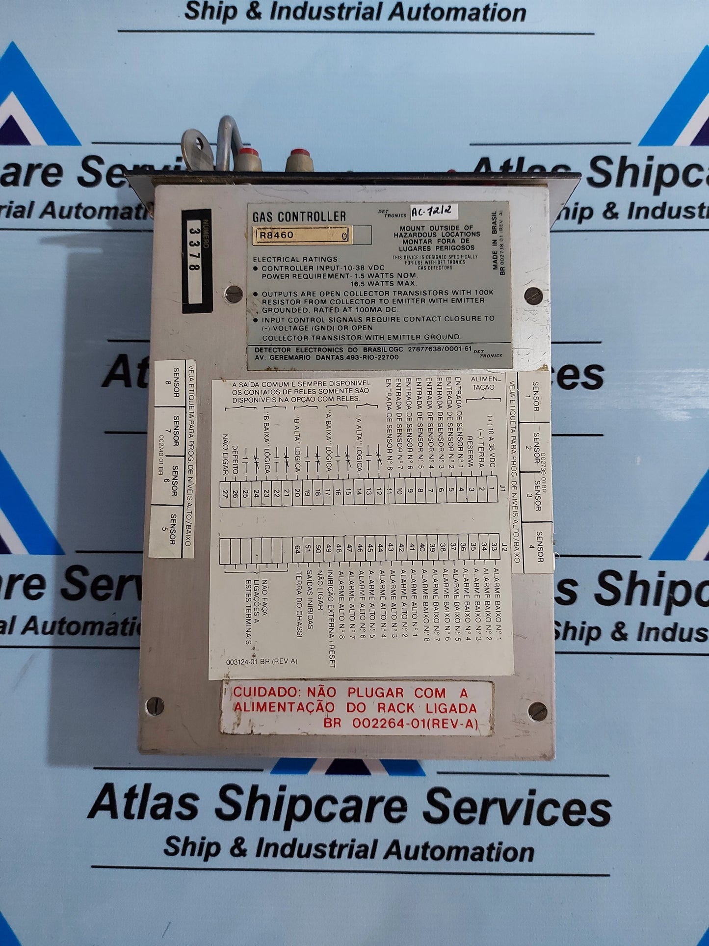 DET TRONICS R 8460 GAS CONTROLLER