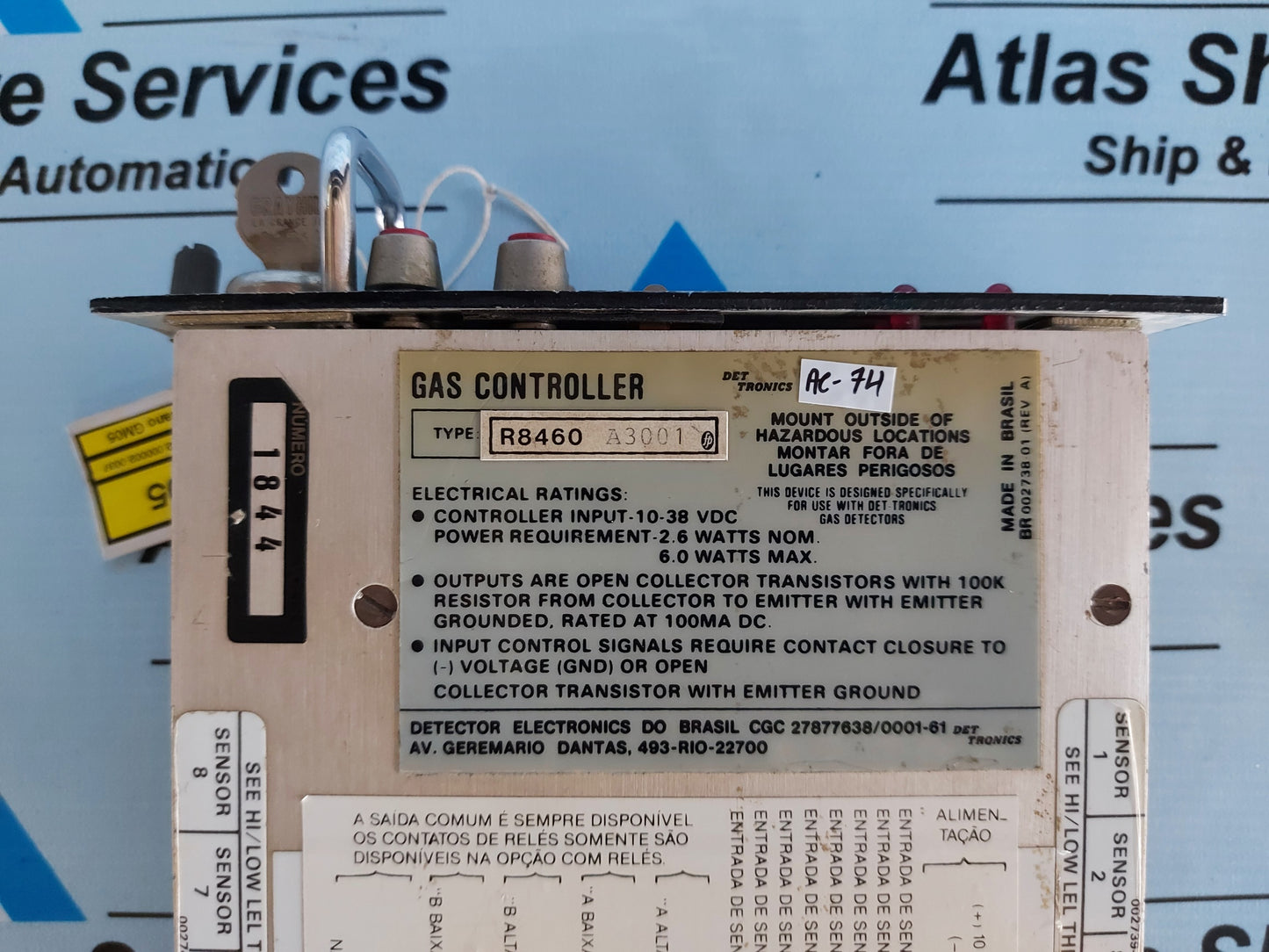 DET TRONICS R8460-A3001 GAS CONTROLLER
