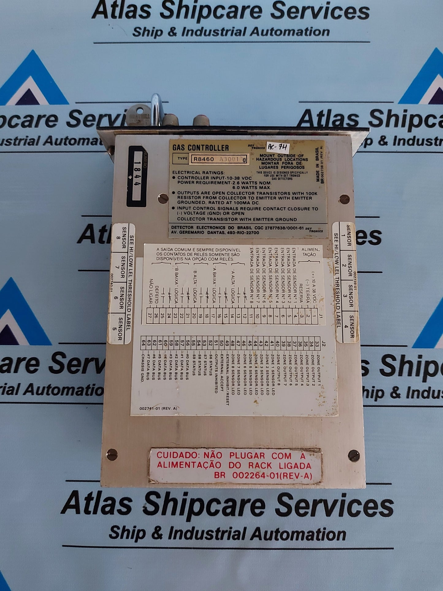 DET TRONICS R8460-A3001 GAS CONTROLLER