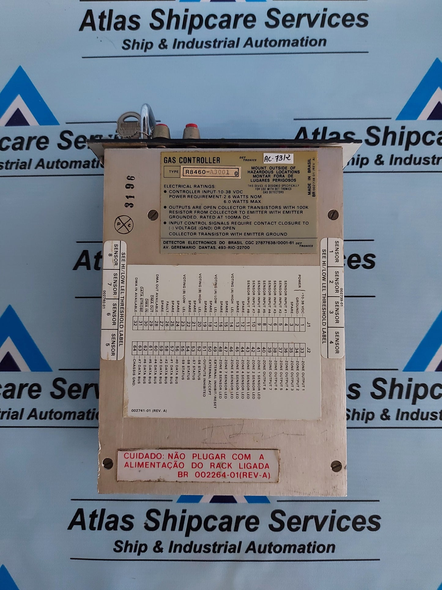 DET TRONICS R8460-A3001 GAS CONTROLLER