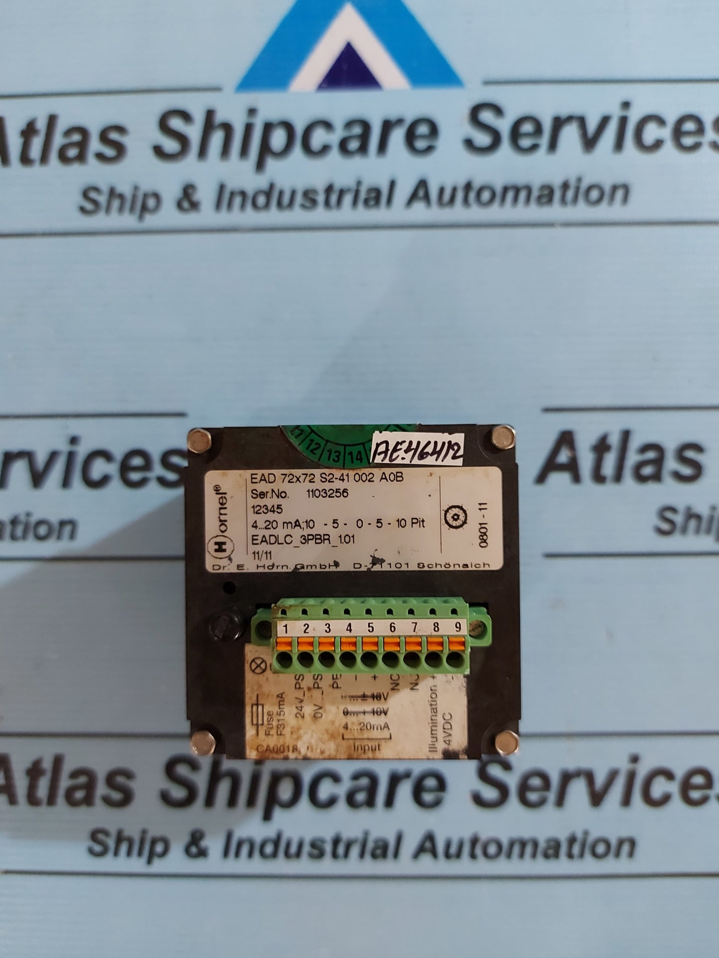 DR. E. HORN EAD 72x72 S2-41 002 A0B AMP METER