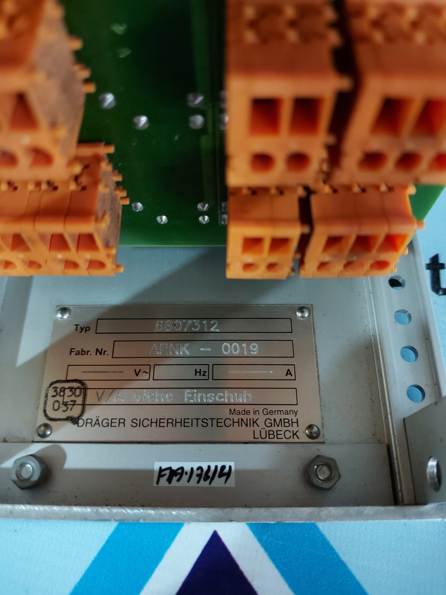 DRAGER POLYTRON 6807312 CONTROL PANEL ARNK-0019