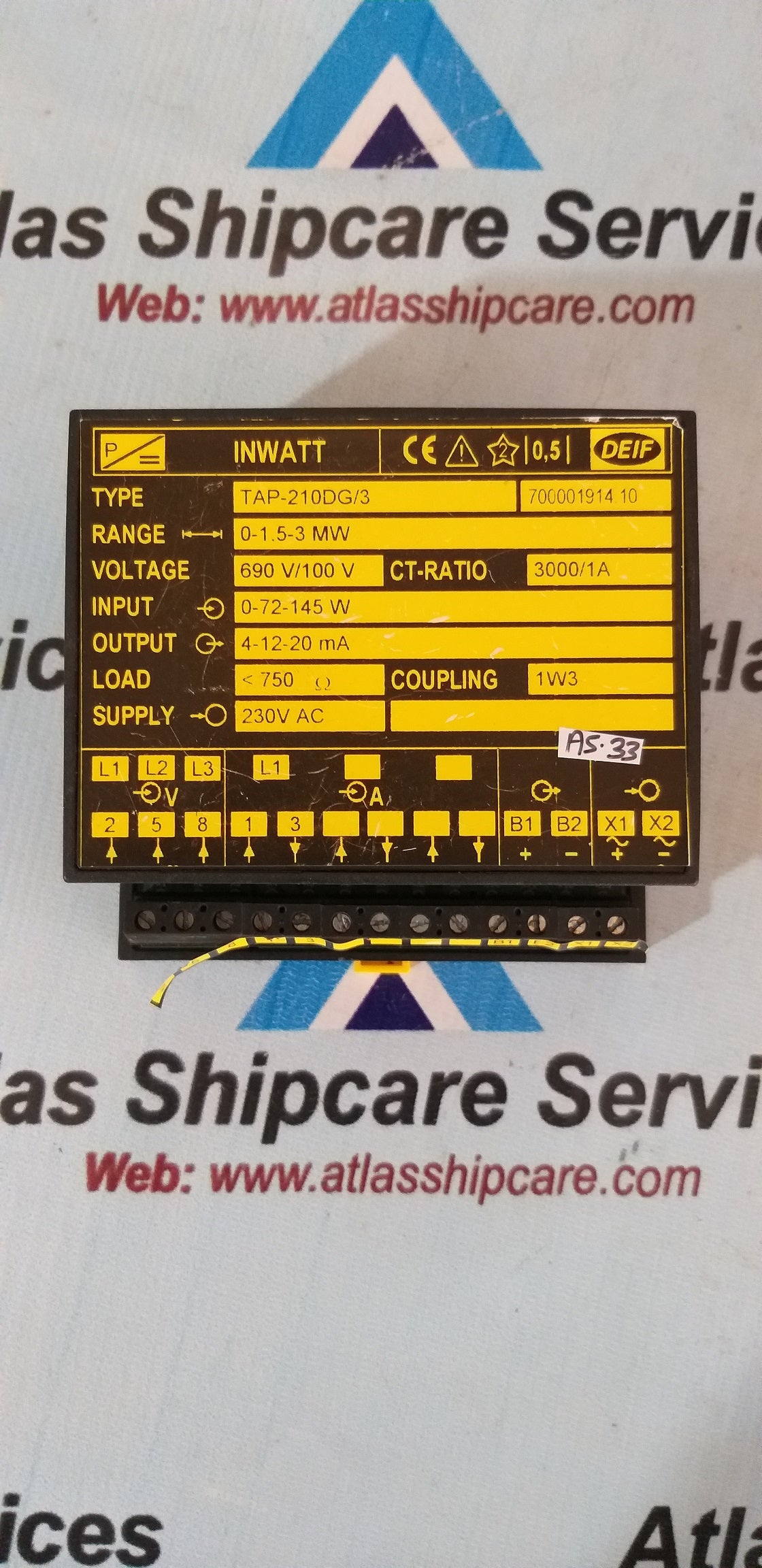 Deif TAP-210DG/3 Inwatt Transducer 700001914.10