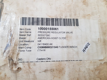 Denison Hydraulics 0059941-003 Pressure Regulator Valve H461