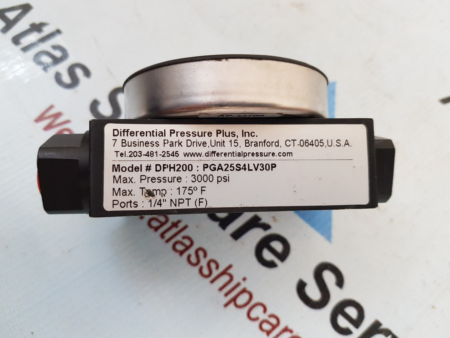 Differential Pressure Plus DPH200 PGA25S4LV30P Pressure Gauge H446