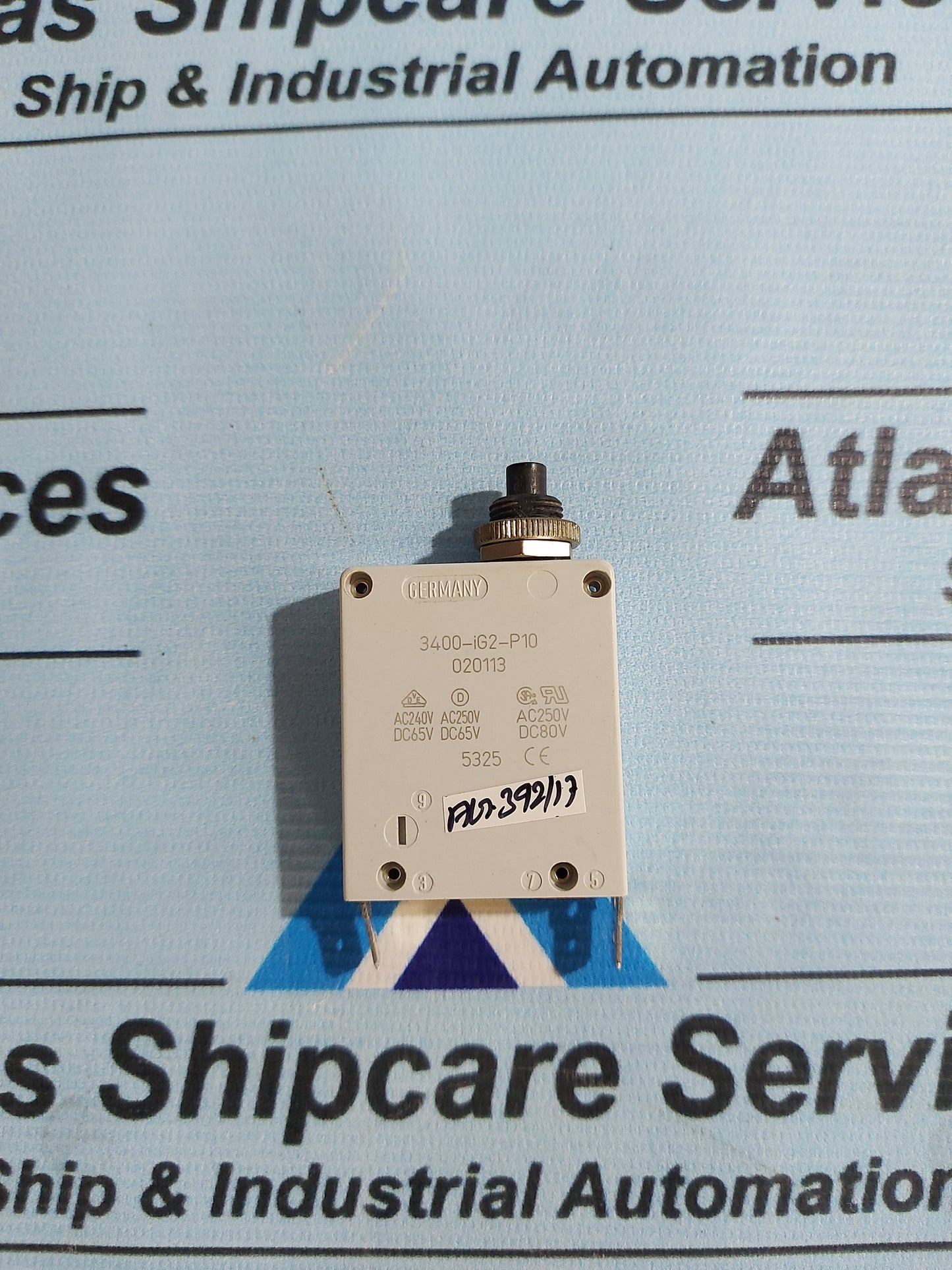 E-T-A 3400-IG2-P10 THERMAL-MAGNETIC CIRCUIT BREAKER AG392