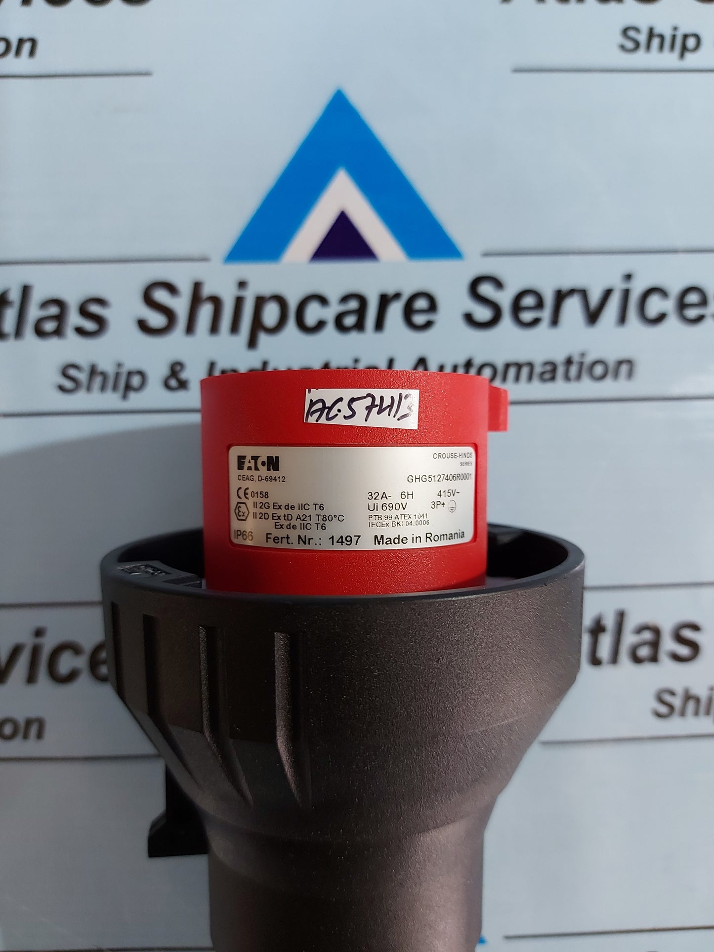 EATON CROUSE-HINDS GHG5127406R0001 Ex-COUPLER ZONE 3P+ 32A-6H