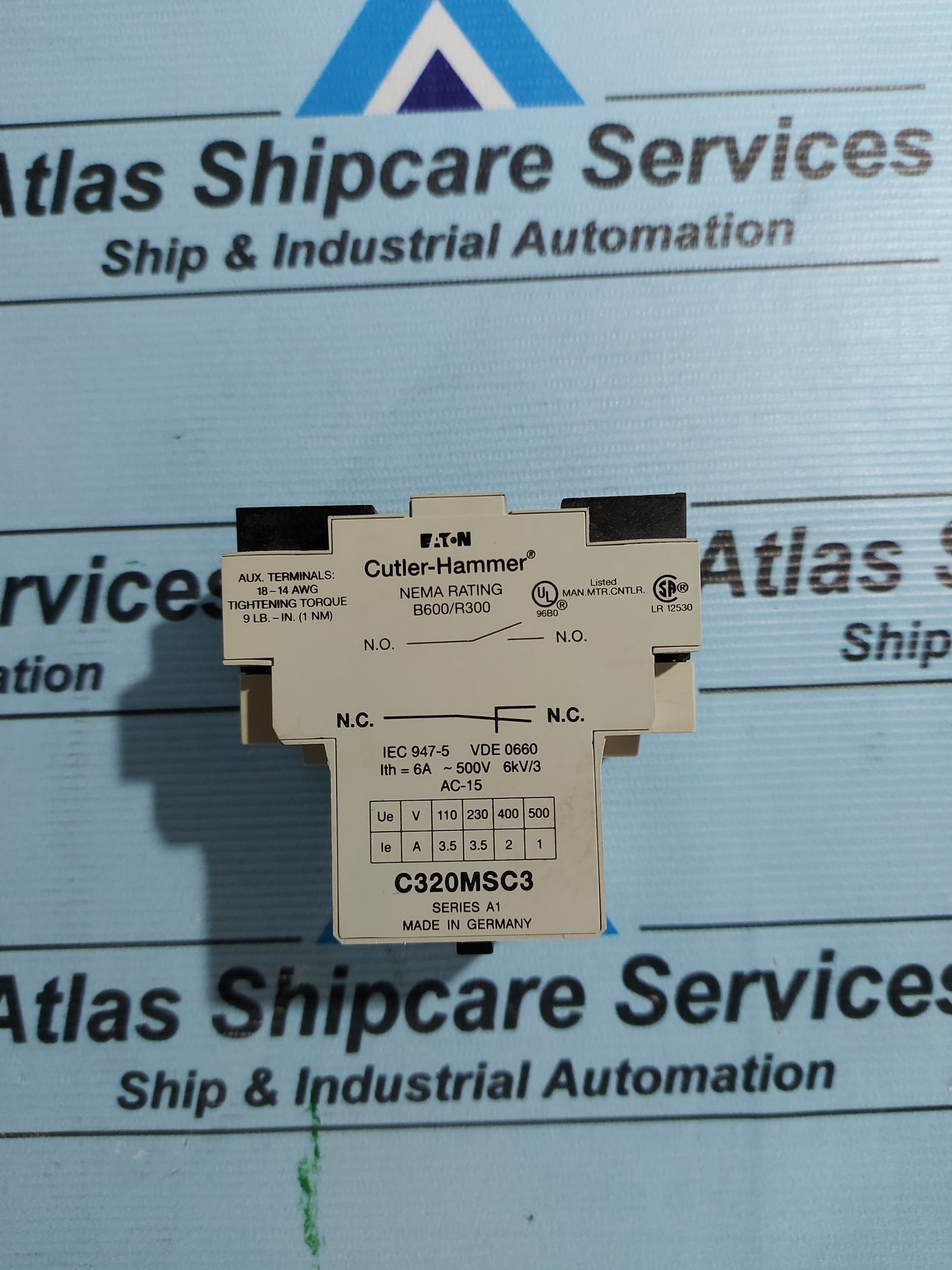 EATON CUTLER-HAMMER C320MSC3 AUXILIARY CONTACT BLOCK