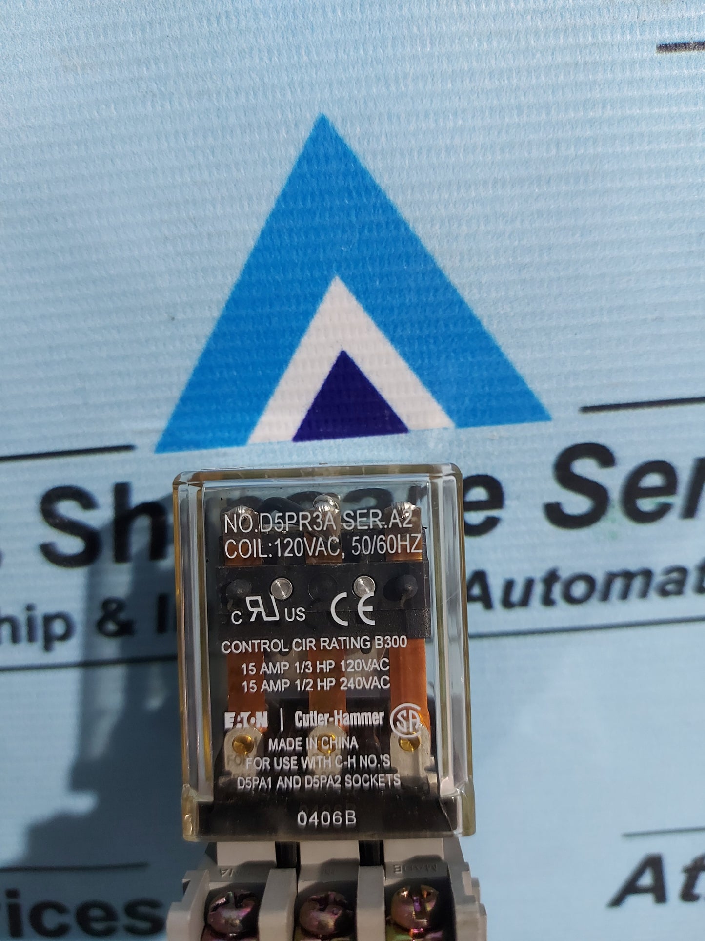 EATON CUTLER-HAMMER D5PR3A 3PDT GENERAL PURPOSE RELAY
