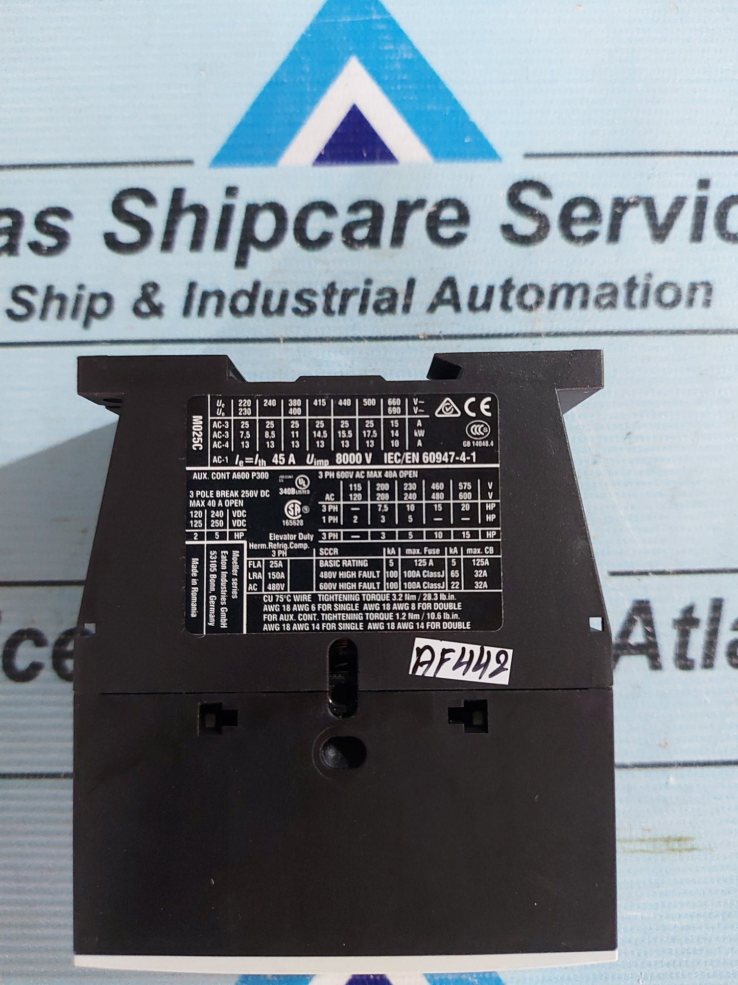 EATON DIL M25-10 XTCE025C10 CONTACTOR