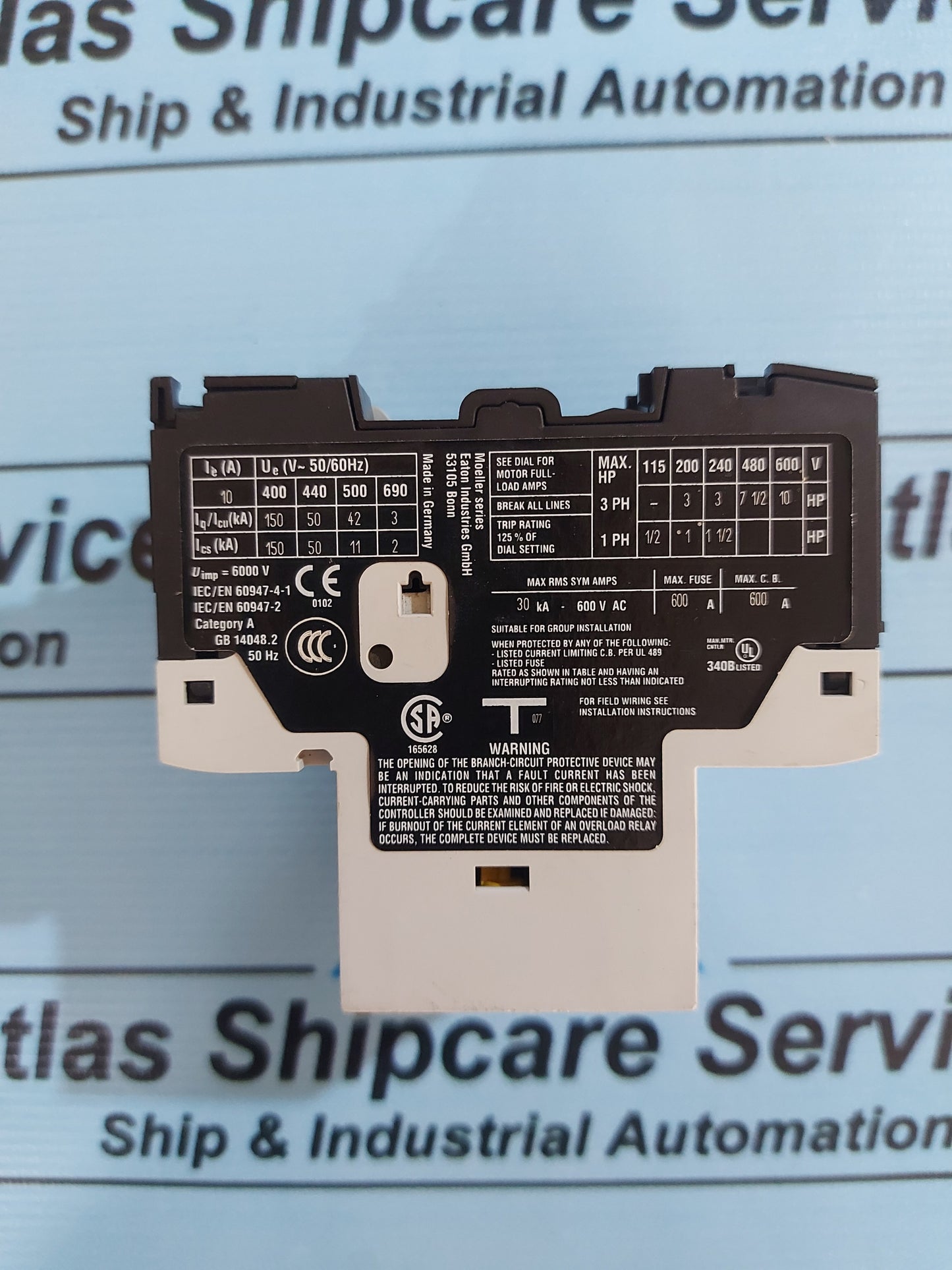 EATON MOELLER PKZM01-10 THERMAL MAGNETIC CIRCUIT BREAKER
