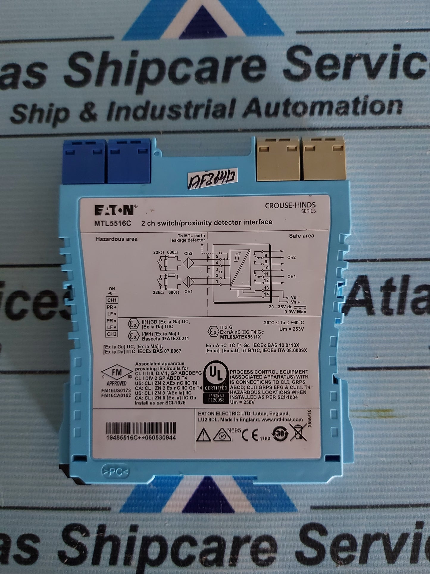 EATON MTL5516C 2 CH SWITCH/PROXIMITY DETECTOR INTERFACE