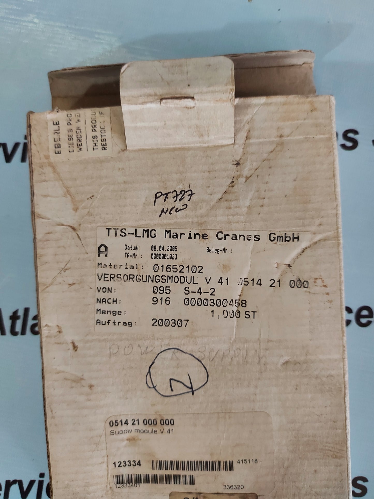 EBERLE V-41 POWER SUPPLY MODULE 0514 21 000 000