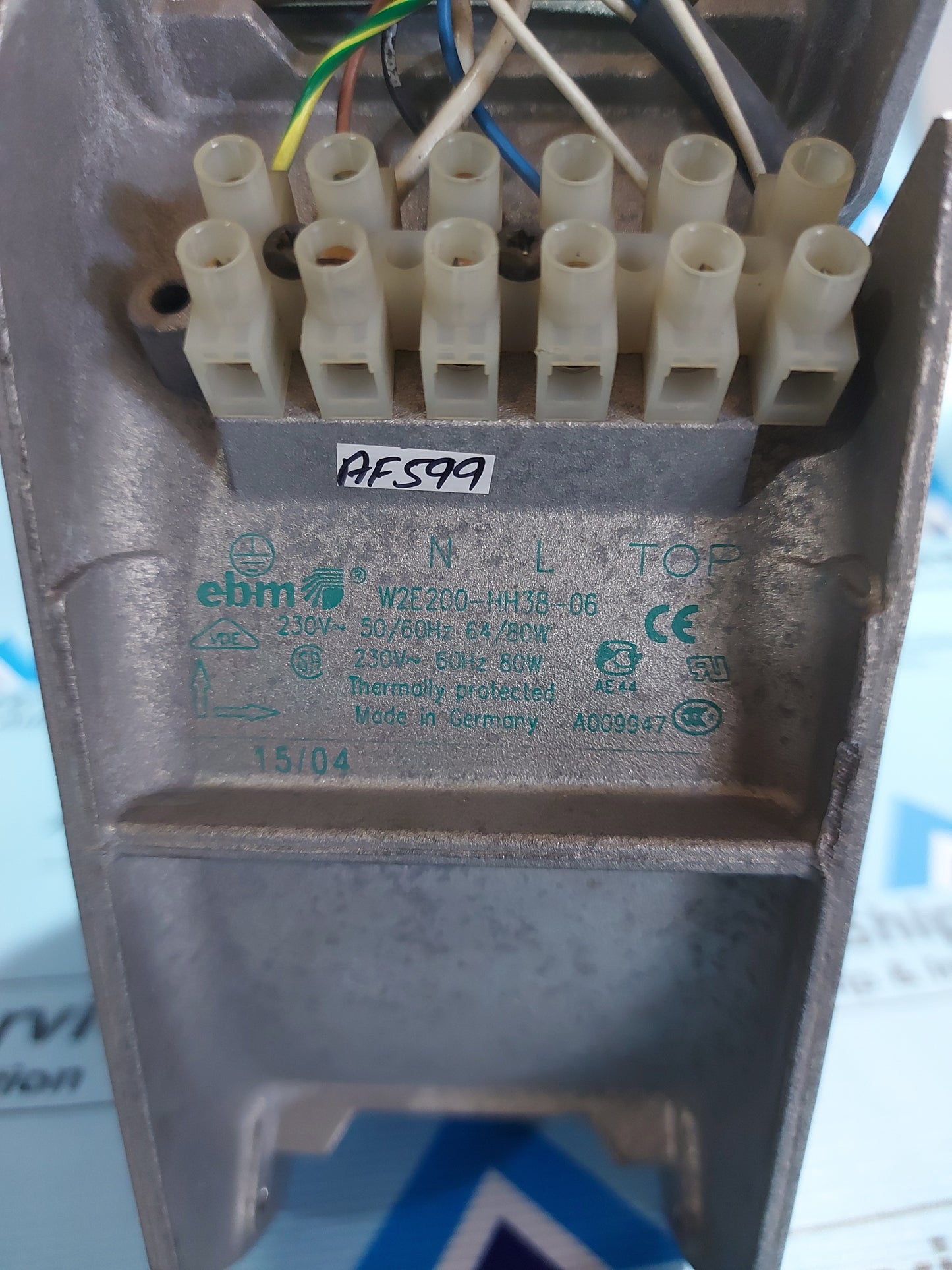 EBM W2E200-HH38-06 AXIAL FAN 230V~ 50/60Hz