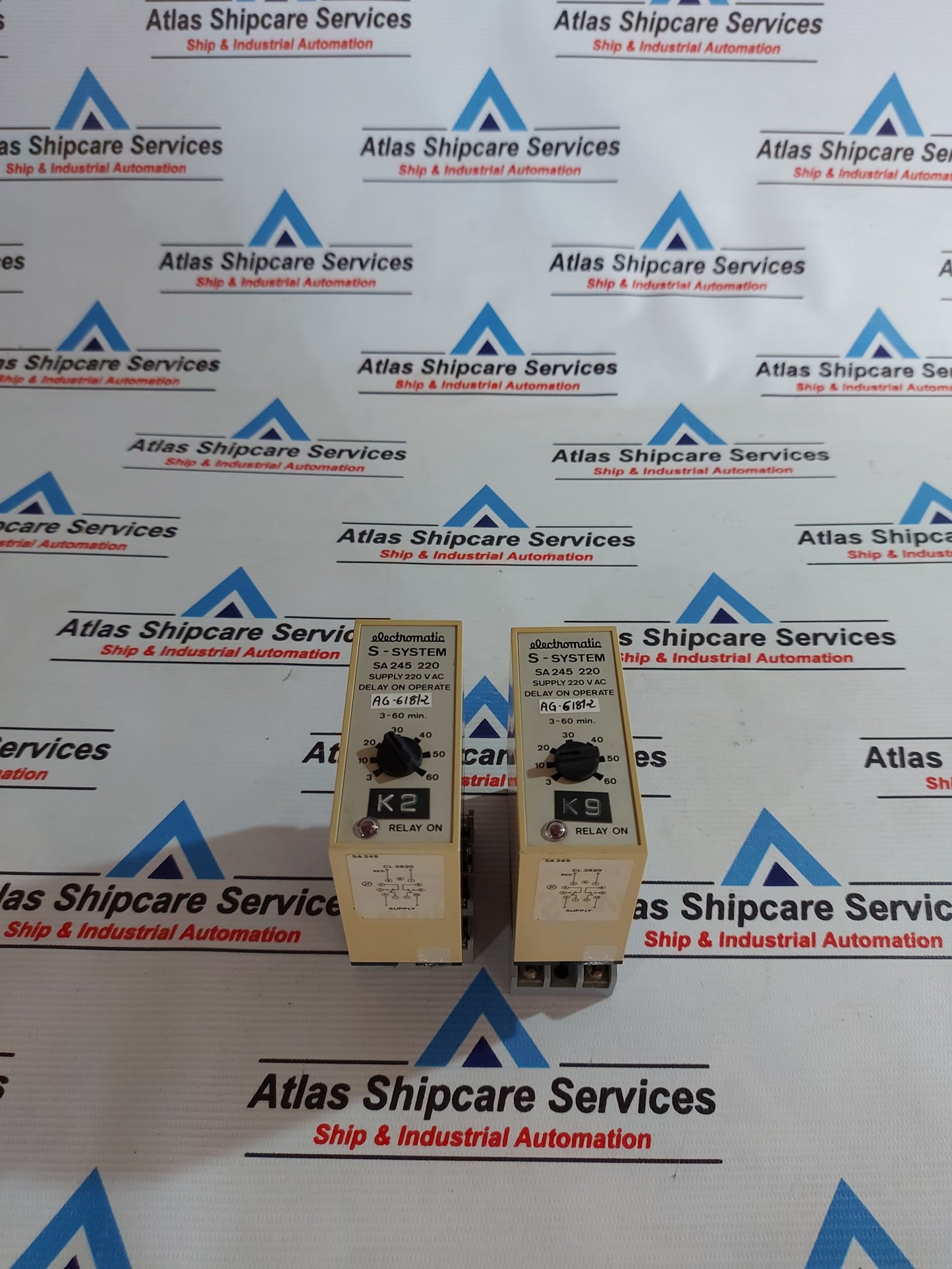 ELECTROMATIC S-SYSTEM SA 245 220 DELAY ON OPERATE RELAY AG618