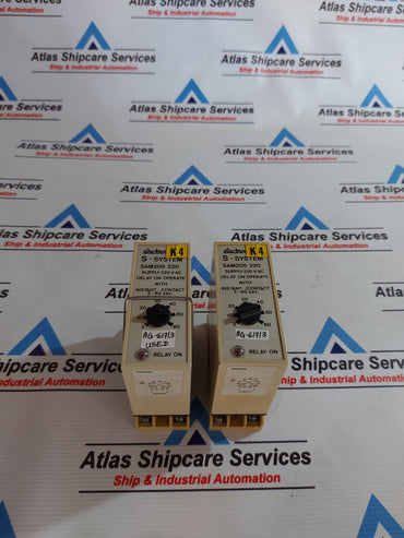ELECTROMATIC S-SYSTEM SAM 205 220 DELAY ON OPERATE WITH INSTANT CONTACT 220V AC AG617